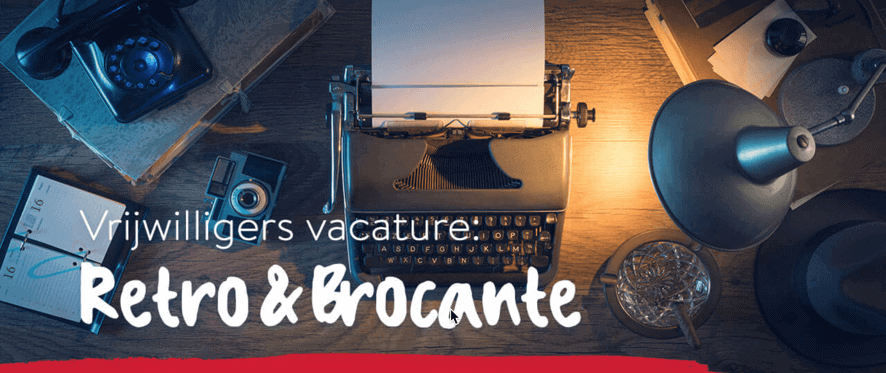 Vrijwilligers vacature - Brocante Vintage